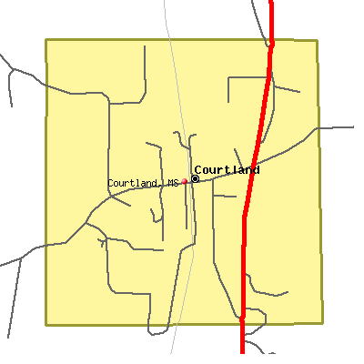 Courtland map
