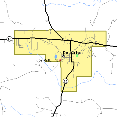 De Kalb map