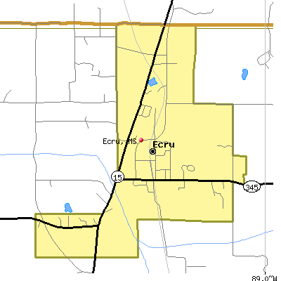Ecru map