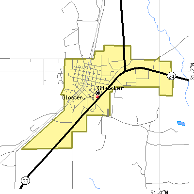 Gloster map