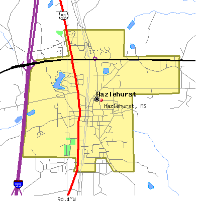 Hazlehurst map