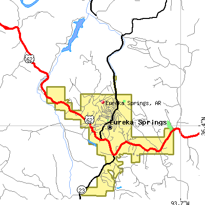 Eureka Springs map