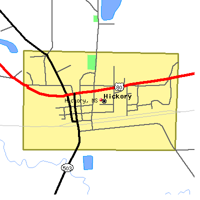 Hickory map