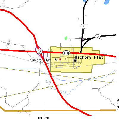 Hickory Flat map