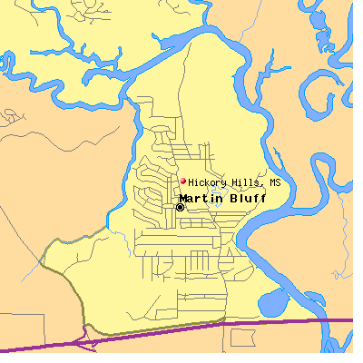 Hickory Hills map
