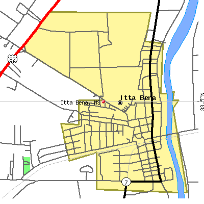 Itta Bena map