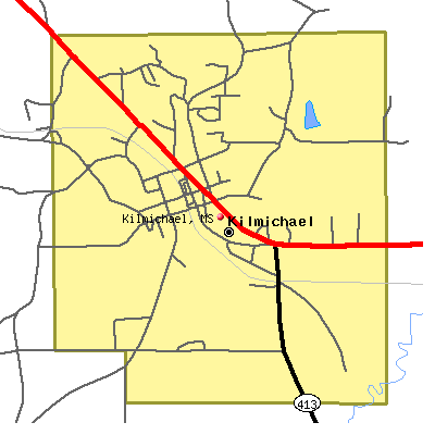 Kilmichael map