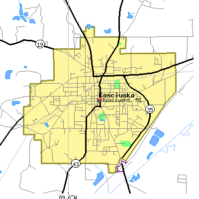 Kosciusko map