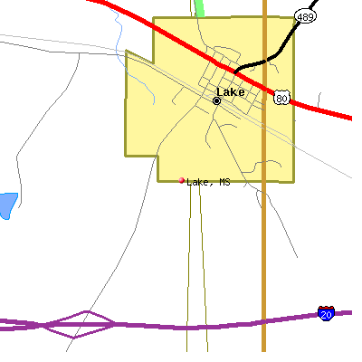 Lake map