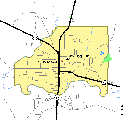 Lexington map