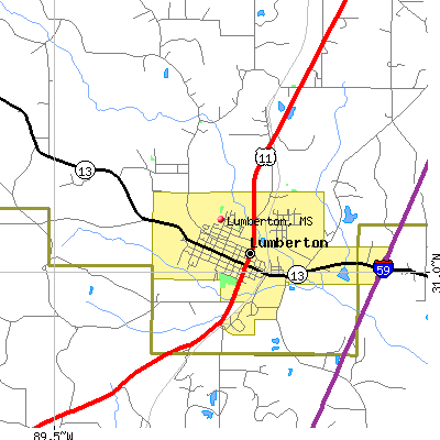 Lumberton map