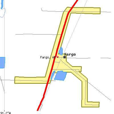 Fargo map