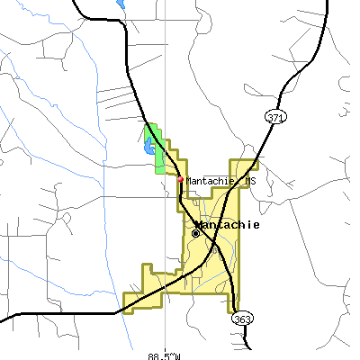 Mantachie map