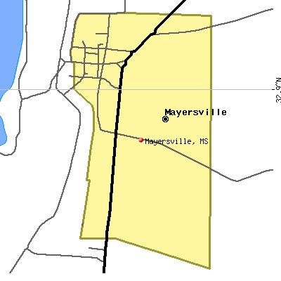 Mayersville map