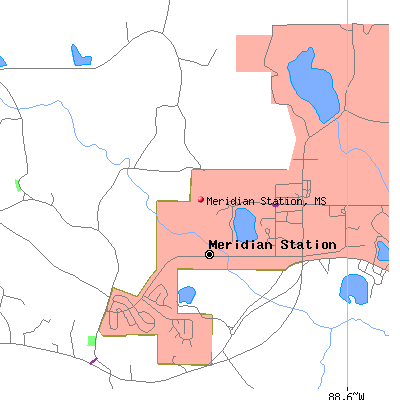 Meridian Station map