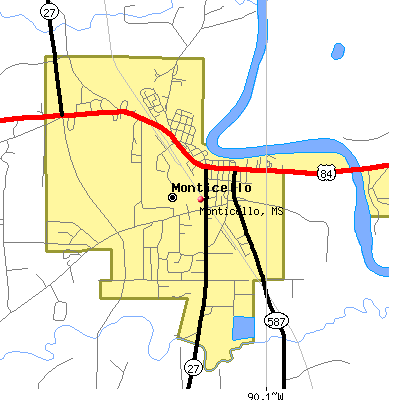 Monticello map