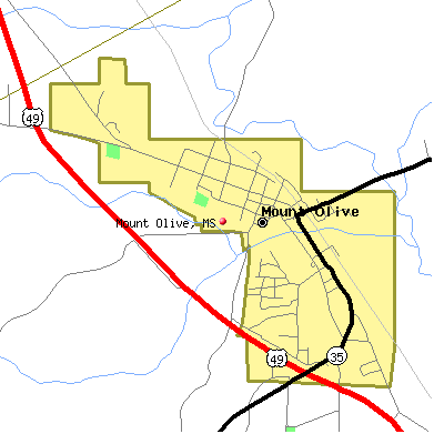 Mount Olive map