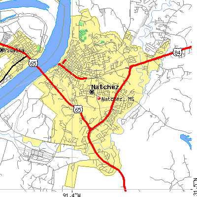 Natchez map