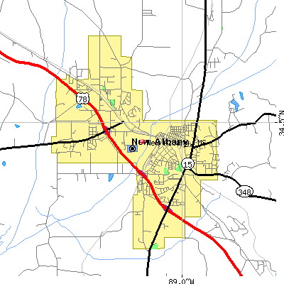 New Albany map