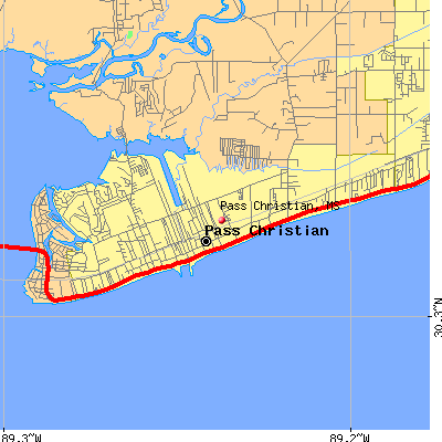 Pass Christian map