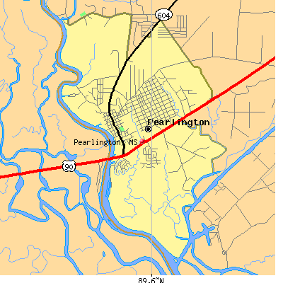 Pearlington map