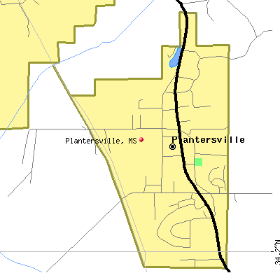 Plantersville map