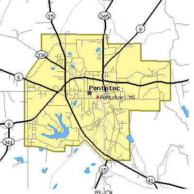 Pontotoc map
