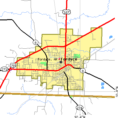Fordyce map