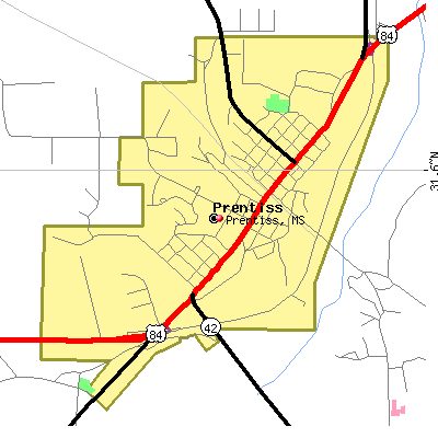 Prentiss map