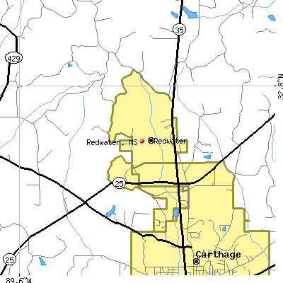 Redwater map
