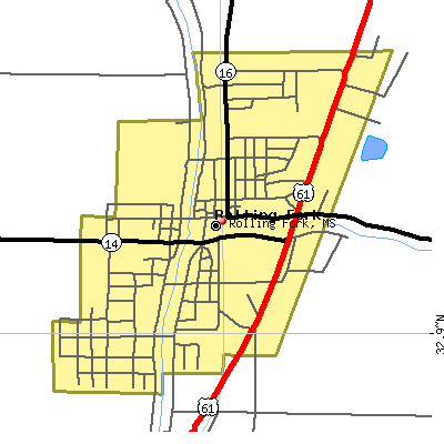Rolling Fork map