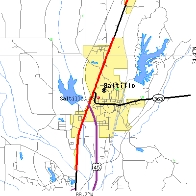 Saltillo map