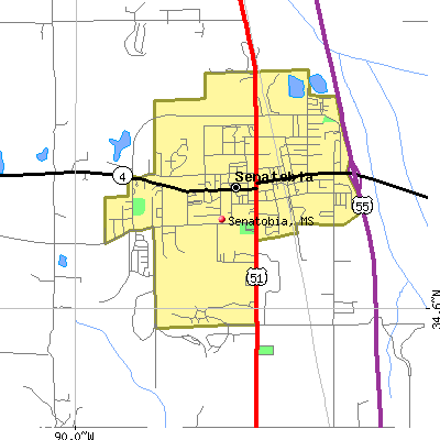 Senatobia map