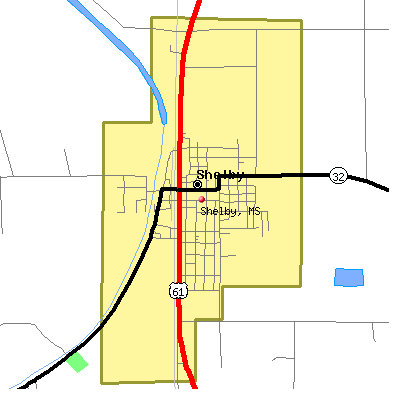 Shelby map