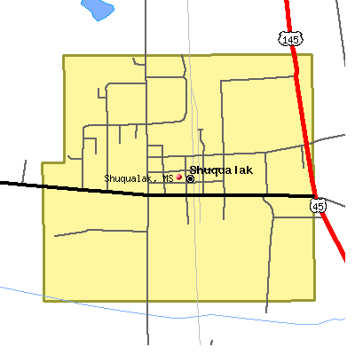 Shuqualak map