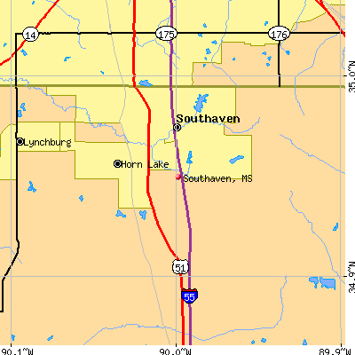 Southaven map