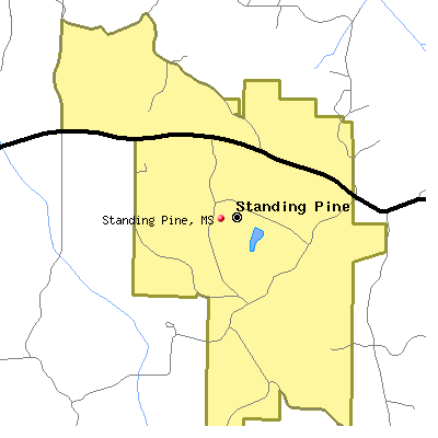 Standing Pine map
