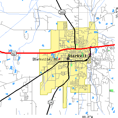 Starkville map
