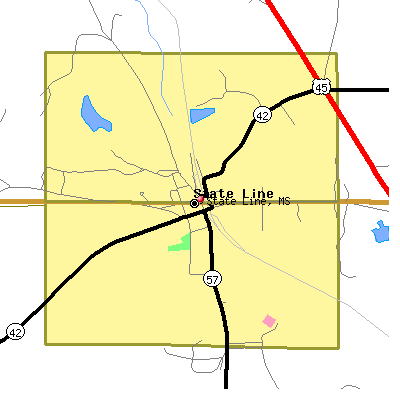 State Line map