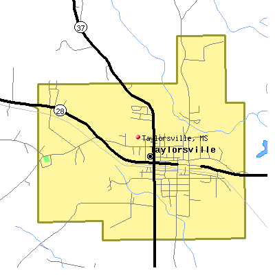 Taylorsville map