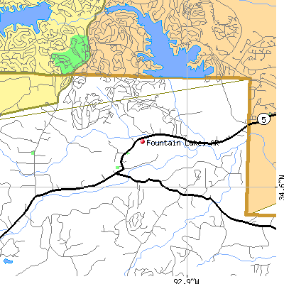 Fountain Lake map