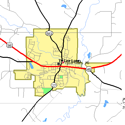 Tylertown map