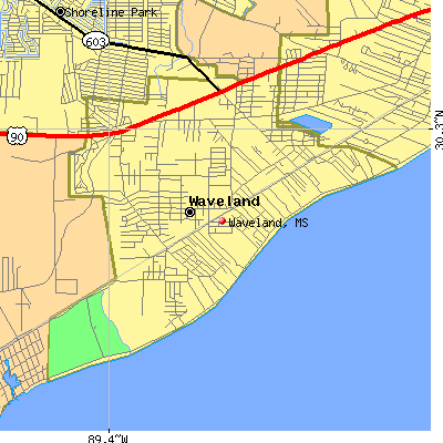 Waveland map