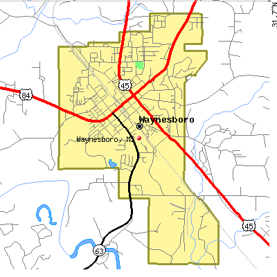 Waynesboro map