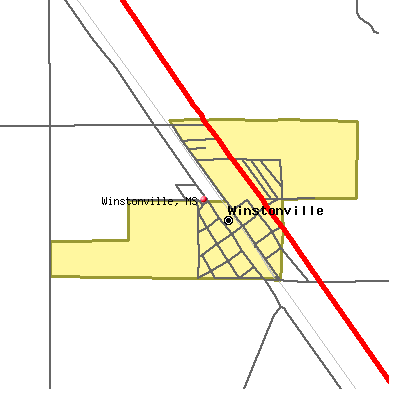 Winstonville map