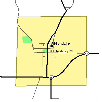 Allendale map