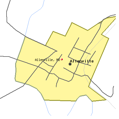 Allenville map