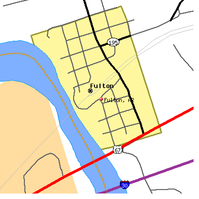 Fulton map
