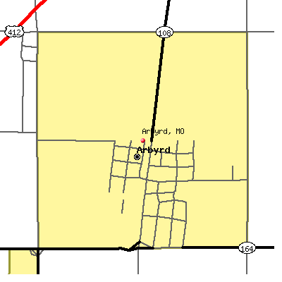 Arbyrd map