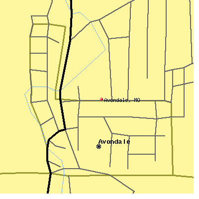 Avondale map